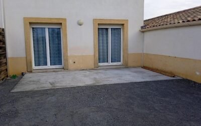 Chantier terrassement et mise en place 0/20 Lezignan-Corbières