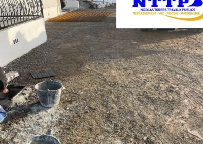 Préparation dalle béton