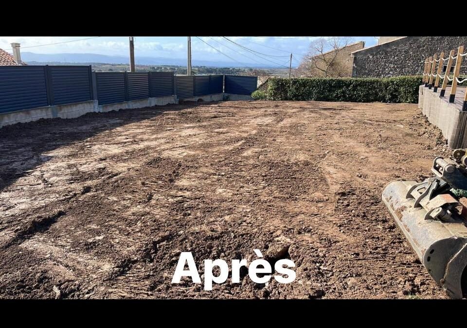 Remblai en terre et nivellement du terrain